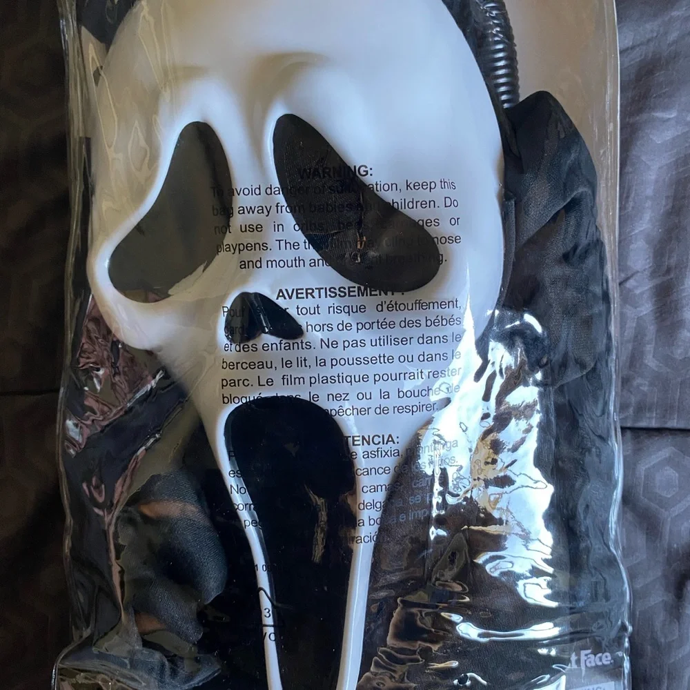 Ghost Face Costume with Mask and Knife
